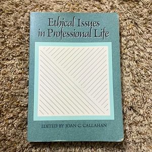 Ethical Issues in a Professional Life college textbook